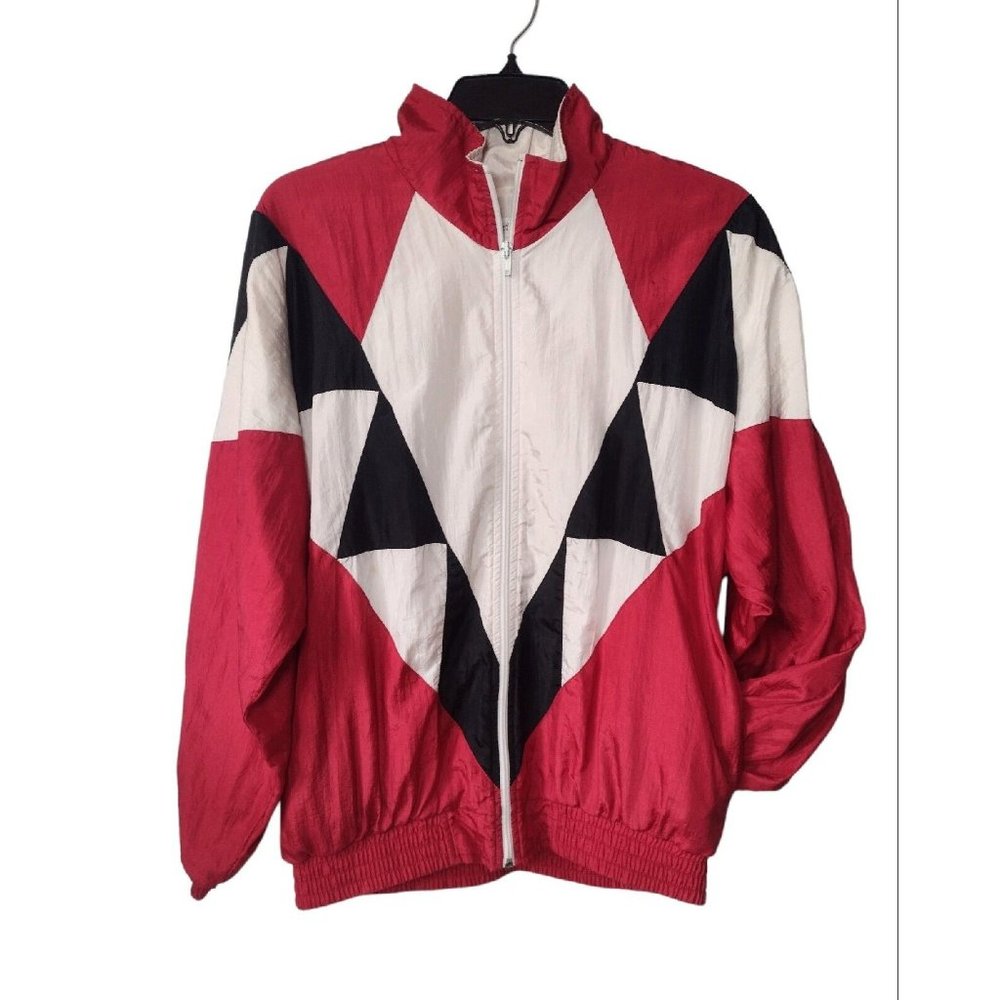 Vintage 80s Sunterra Nylon Colorblock Size S Windbreaker Jacket Unisex